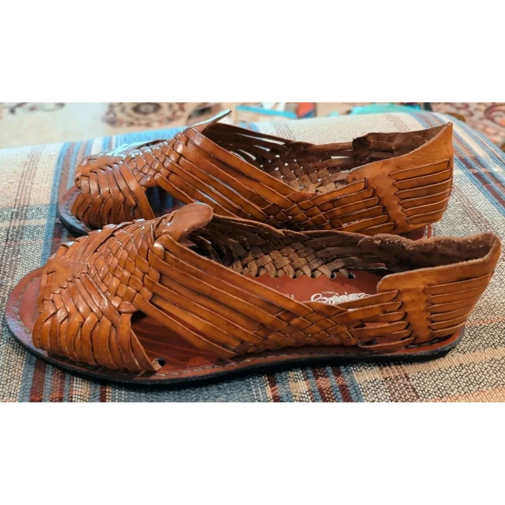 Sanchez Woven Leather Sandals Men's 11.25